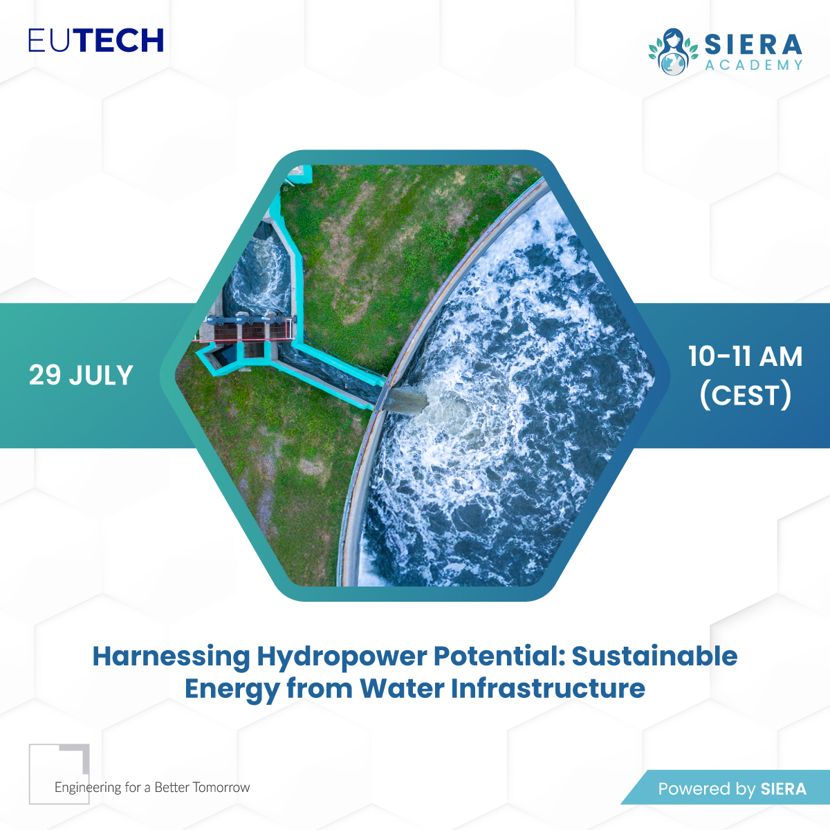 Join our webinar on July 29th to explore how hydropower can provide sustainable energy from water infrastructure and drive clean energy solutions.

📅 10-11 AM CEST

🔗 Register: events.teams.microsoft.com/event/bff43ca1…

#SIERA #SIERAAlliance #Webinar2025 #EngineeringForABetterTomorrow