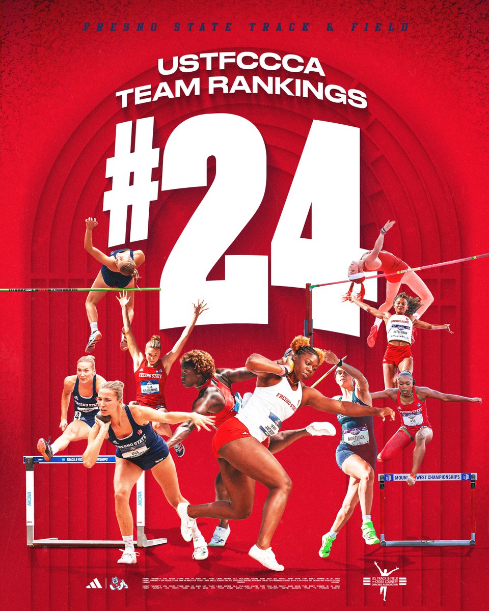 FresnoStateTFXC's tweet image. The Bulldogs check in at No. 24 in the final national rankings π
Fresno State is the second-highest MW squad, earning its highest final team ranking this centuryπ€©
