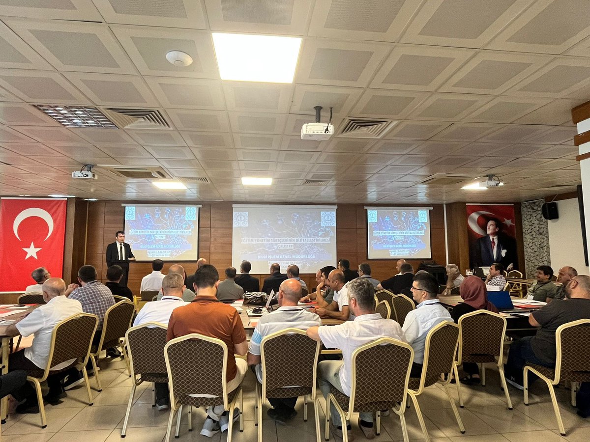 @CUNDA TURİZM MTAL VE UYGULAMA OTELİ (@cundauyoteli) on Twitter photo MEB , Bilgi İşlem Genel Müdürlüğümüz tarafından düzenlenen "Eğitim Yönetim Süreçlerinin Digitalleştirilmesi " Çalıştayı tamamlandı .<a href="/tcmeb/">Millî Eğitim Bakanlığı</a> <a href="/Yusuf__Tekin/">Yusuf Tekin</a> <a href="/_Ali_KARAGOZ/">Dr. Ali KARAGÖZ</a> <a href="/Murat69_Demir/">Murat Demir</a> <a href="/gunerbahadir/">guner bahadir</a> <a href="/abdulazizyuk/">abdulaziz</a> <a href="/tcmeb_mtegm/">Meslekî ve Teknik Eğitim Genel Müdürlüğü</a> <a href="/balikesirmem/">Balıkesir İl Millî Eğitim Müdürlüğü</a> <a href="/ayvlkilcemem/">Balıkesir-Ayvalık İlçe Milli Eğitim Müdürlüğü</a> MEB , Bilgi İşlem Genel Müdürlüğümüz tarafından düzenlenen "Eğitim Yönetim Süreçlerinin Digitalleştirilmesi " Çalıştayı tamamlandı .<a href="/tcmeb/">Millî Eğitim Bakanlığı</a> <a href="/Yusuf__Tekin/">Yusuf Tekin</a> <a href="/_Ali_KARAGOZ/">Dr. Ali KARAGÖZ</a> <a href="/Murat69_Demir/">Murat Demir</a> <a href="/gunerbahadir/">guner bahadir</a> <a href="/abdulazizyuk/">abdulaziz</a> <a href="/tcmeb_mtegm/">Meslekî ve Teknik Eğitim Genel Müdürlüğü</a> <a href="/balikesirmem/">Balıkesir İl Millî Eğitim Müdürlüğü</a> <a href="/ayvlkilcemem/">Balıkesir-Ayvalık İlçe Milli Eğitim Müdürlüğü</a>