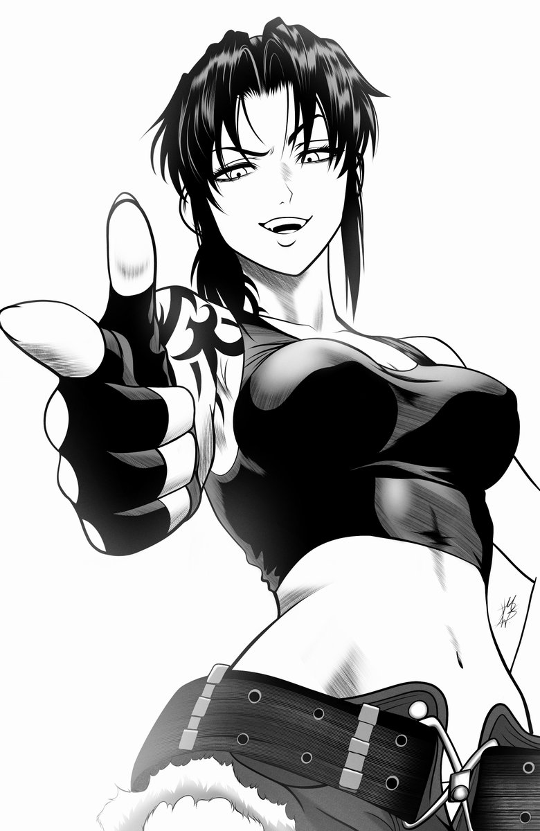 MostlyBlueWyatt's tweet image. Sick, but thinkin&apos; about Revy~ 👉💥