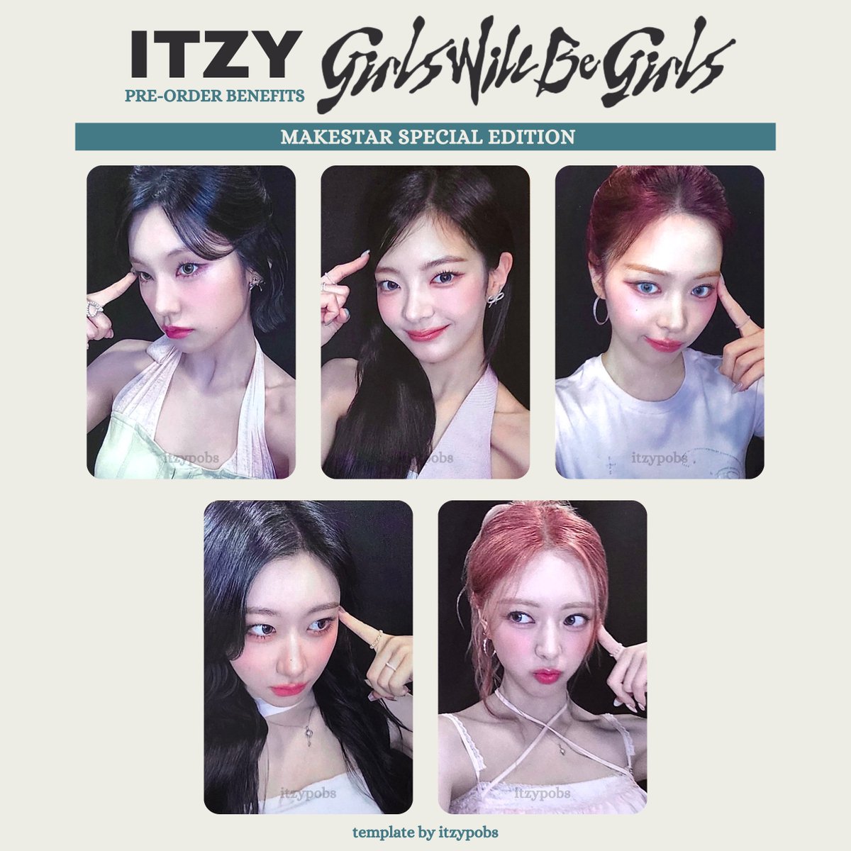 itzy GWBG makestar 1.0 サイン会 emoji 5枚セット オンライン個別