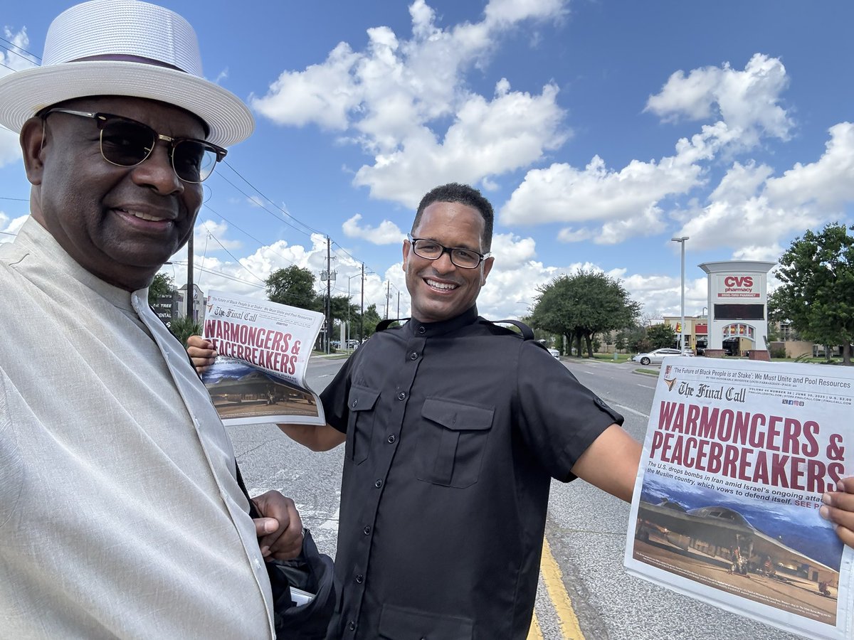 DrAbdulHaleemM1's tweet photo. As Salaam Alaikum ! I was honored to share time and space  on the cut today with Brother Bryan Muhammad, a consistent, hardworking, dedicated SOLDIER for Muhammad! All praise is due to Allah! #FinalCallNewspaper #FOI https://t.co/ejBaxKNGJd
