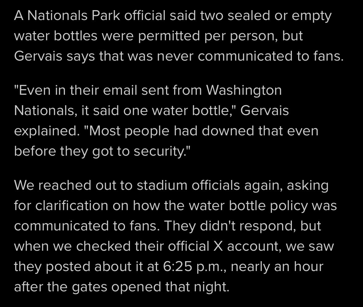 REIMIXXTAPE's tweet photo. nationals park is avoiding press bc they’ve been caught in a lie! they don’t want to admit they were in the wrong! https://t.co/QXRRlGpeef