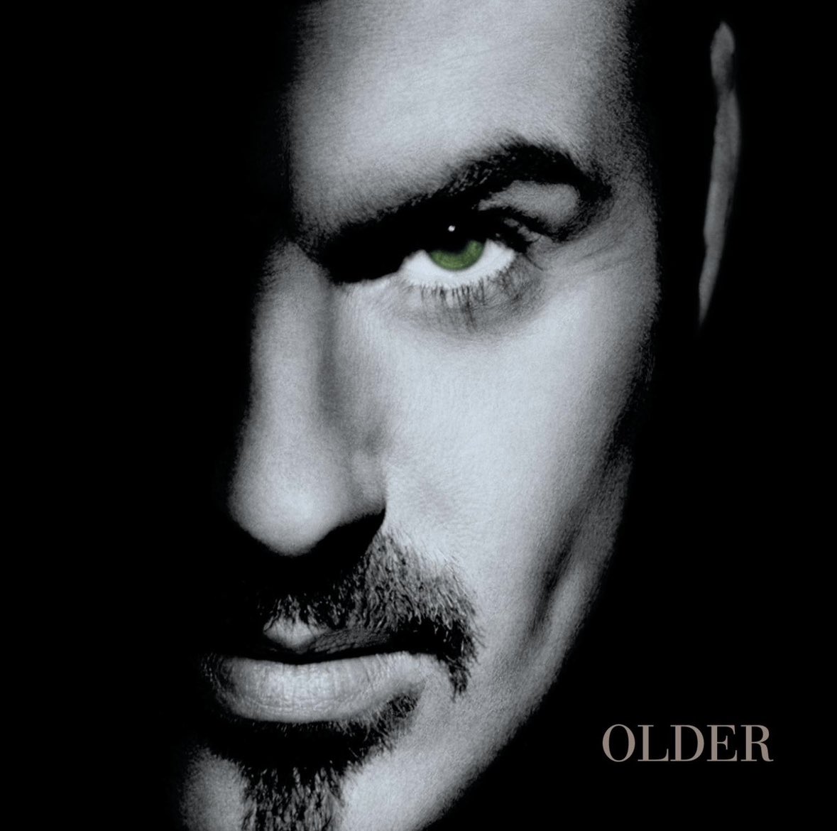 HonoringGenius's tweet image. #GeorgeMichael’s beautiful face is art on it’s on, but on his album cover for ‘OLDER’ it deserves to be in a museum ! 🖼️