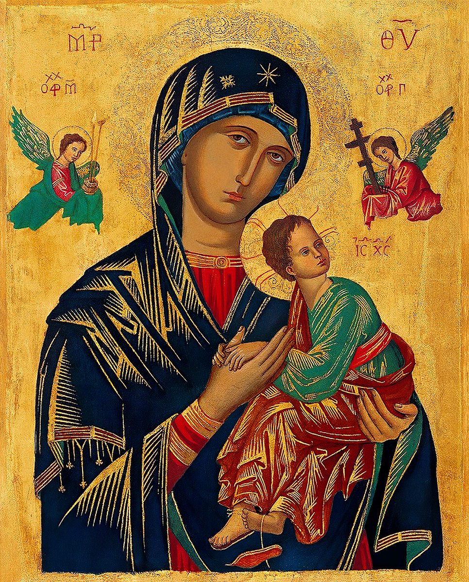 cgmariano's tweet photo. Ave Maria, cheia de graça, o Senhor é convosco. Bendita sois vós entre as mulheres e Bendito é o fruto do vosso ventre Jesus. Santa Maria, Mãe de Deus, rogai por nós pecadores agora e na hora da nossa morte. Amém.

Nossa Senhora do Perpétuo Socorro,
rogai por nós!!! https://t.co/0zqLAEHtho