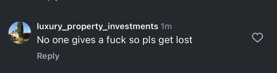 does first social video for work… checks comments