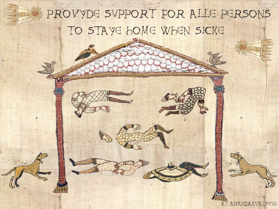 Sick leave is a vital public health protection to stop infections from spreading through workplaces.
It needs structural support so people can afford to be off work; also cultural support, ie, recognition that taking sick leave is good bc it helps recovery &amp; protects co-workers.
