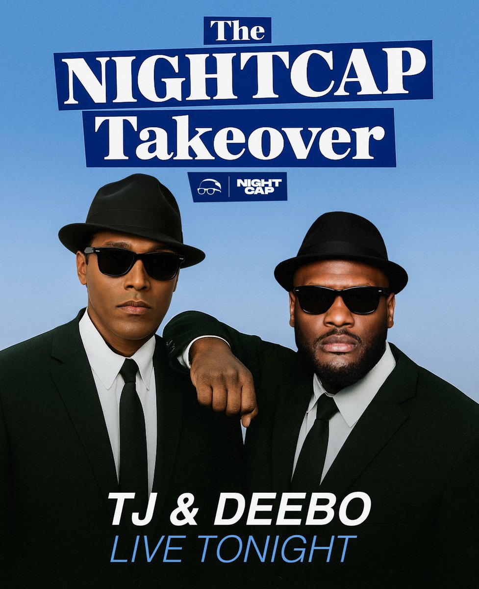 Nightcap (@nightcapshow_) on Twitter photo TJ and Deebo are back at it LIVE with The Nightcap Takeover tonight at 10p ET/7p PT ✌🏽
<a href="/housh84/">T.J. Houshmandzadeh</a> <a href="/jharrison9292/">James Harrison</a> <a href="/ShannonSharpe/">shannon sharpe</a> <a href="/ochocinco/">Chad Johnson</a> <a href="/ShayShayMedia_/">Shay Shay Media</a> TJ and Deebo are back at it LIVE with The Nightcap Takeover tonight at 10p ET/7p PT ✌🏽
<a href="/housh84/">T.J. Houshmandzadeh</a> <a href="/jharrison9292/">James Harrison</a> <a href="/ShannonSharpe/">shannon sharpe</a> <a href="/ochocinco/">Chad Johnson</a> <a href="/ShayShayMedia_/">Shay Shay Media</a>