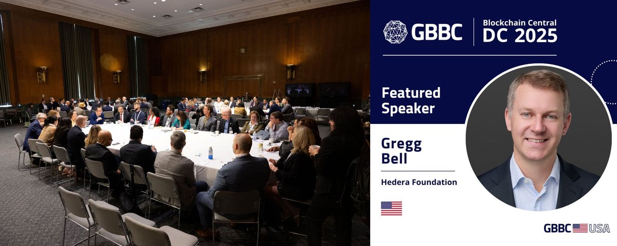 Gregg Bell, Senior VP at the Hedera Foundation (<a href="/HederaFndn/">Hedera Foundation</a>), co-chaired a key roundtable at Blockchain Central DC with Michael Wagner (<a href="/OliverWyman/">Oliver Wyman</a>), Fernando Vazquez (<a href="/chainlink/">Chainlink</a>), and more key leaders. They discussed ways to make digital money and blockchain safer and more