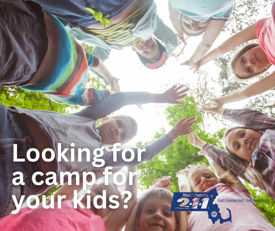 Mass_211's tweet image. Need help finding a camp for the kids this summer? We can help.
Dial 211 from any phone in Massachusetts, anytime 24/7, or visit mass211.org to search for resources by zipcode. 🔍