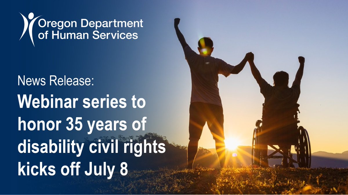 News Release - Webinar series to honor 35 years of disability civil rights kicks off July 8: apps.oregon.gov/oregon-newsroo…