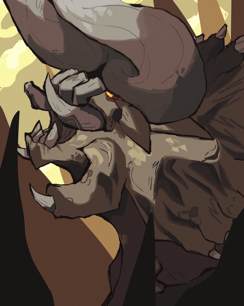 #MonsterHunter Diablos, Clean version 
#MonsterHunterWilds #MonsterHunterWorld #fanart