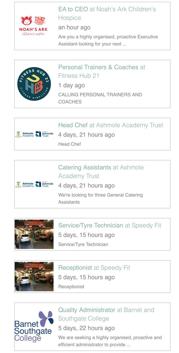 📣 Job Alert 📣

New roles have gone up on the job board. Check them out: 
enfield.loveyourdoorstep.co.uk/jobs/ #Enfield
