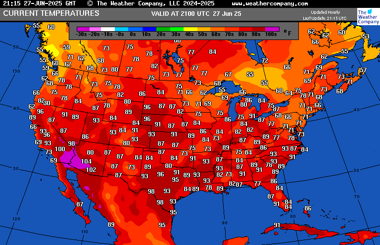 climateguyw's tweet photo. On 6/27 #HeatwaveShell shrank to a CAT2 because heat warnings are no longer in effect in the East. Widespread area of advisories remains in effect, though. A new southwestern heatwave began today. My oil company naming criteria: https://t.co/3BrQn4kktq @olliemilman https://t.co/atSE9PgEWh