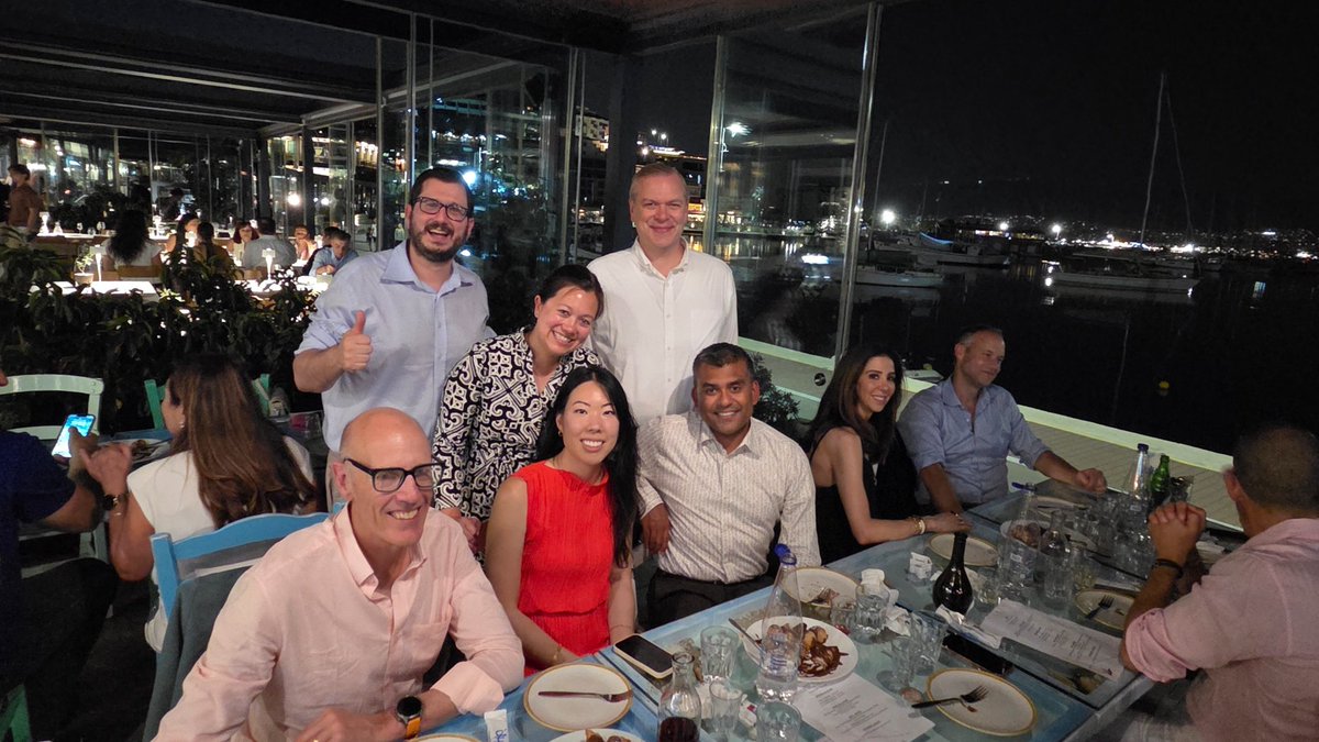 Atish Choudhury, MD PhD (@atishchoudhury) on Twitter photo 🇬🇷 Fantastic dinner at Ammos restaurant after a phenomenal Friday at
#Athensmeeting organized by
<a href="/PGrivasMDPhD/">Petros Grivas</a> with
<a href="/Prof_Nick_James/">Nick James also on @Prof-Nick-James.bsky.social</a>,
<a href="/bergsa83/">Stephanie Berg</a>, <a href="/drjefstathiou/">Dr. Jason Efstathiou</a>, <a href="/DrTFriedlander/">Terry Friedlander</a>, <a href="/easterho/">Easter Ho</a>. Thank you for the wonderful hospitality! 🇬🇷 Fantastic dinner at Ammos restaurant after a phenomenal Friday at
#Athensmeeting organized by
<a href="/PGrivasMDPhD/">Petros Grivas</a> with
<a href="/Prof_Nick_James/">Nick James also on @Prof-Nick-James.bsky.social</a>,
<a href="/bergsa83/">Stephanie Berg</a>, <a href="/drjefstathiou/">Dr. Jason Efstathiou</a>, <a href="/DrTFriedlander/">Terry Friedlander</a>, <a href="/easterho/">Easter Ho</a>. Thank you for the wonderful hospitality!