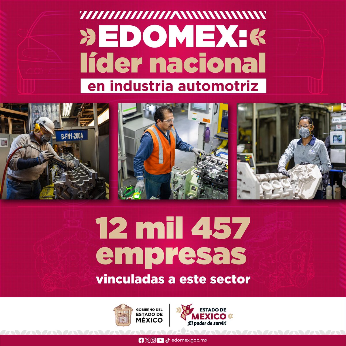Gracias a la confianza de las empresas de invertir en nuestra entidad, el #EdoMéx es líder nacional en industria automotriz.
Seguimos trabajando de la mano de las y los empresarios para atraer inversiones, empleos y el desarrollo del #EstadoDeMéxico.
#ElPoderDeServir