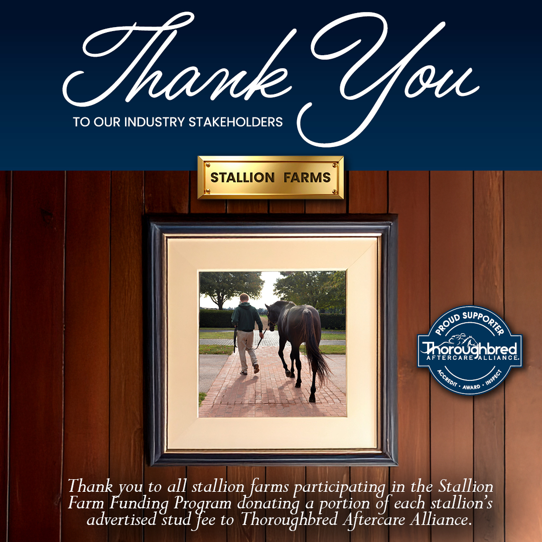 A major thank you to our industry stakeholders! 👏 

Thank you to all stallion farms participating in the Stallion Farm Funding Program. 

More info: 
bit.ly/2Yptbkn