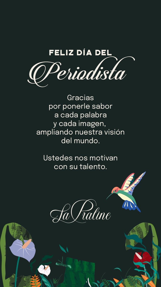 Feliz día del Periodista.