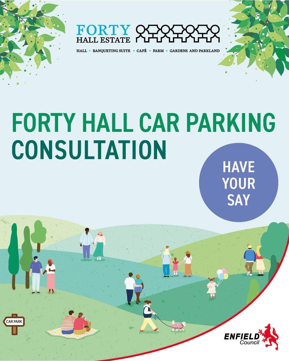 🚗 Have your say! Plans are in place to introduce parking charges at Forty Hall &amp; Estate starting this autumn.

📅 Deadline to comment: 20th July

🔍 Find out why + share your views via the official <a href="/EnfieldCouncil/">Enfield Council</a> consultation 👇
🔗 Info: letstalk.enfield.gov.uk/fortyhall-carp…

#Enfield