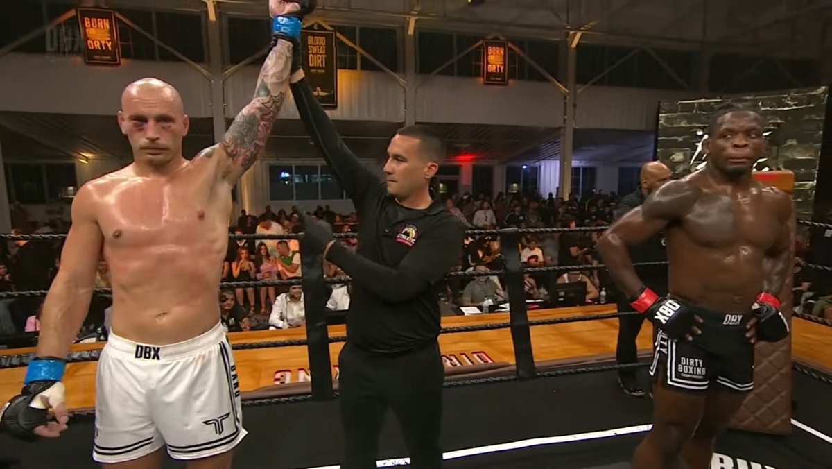 The Wrestling Snob (@aleavelle) on Twitter photo Sasha Palatnikov won by DQ over Phil Hawes when Hawes poked him in the eye twice. The first one was a warning and the second one caused the DQ. Palatnikov went off on the crowd after the fight for booing on <a href="/DirtyBoxing_/">Dirty Boxing Championship</a> 2 Sasha Palatnikov won by DQ over Phil Hawes when Hawes poked him in the eye twice. The first one was a warning and the second one caused the DQ. Palatnikov went off on the crowd after the fight for booing on <a href="/DirtyBoxing_/">Dirty Boxing Championship</a> 2