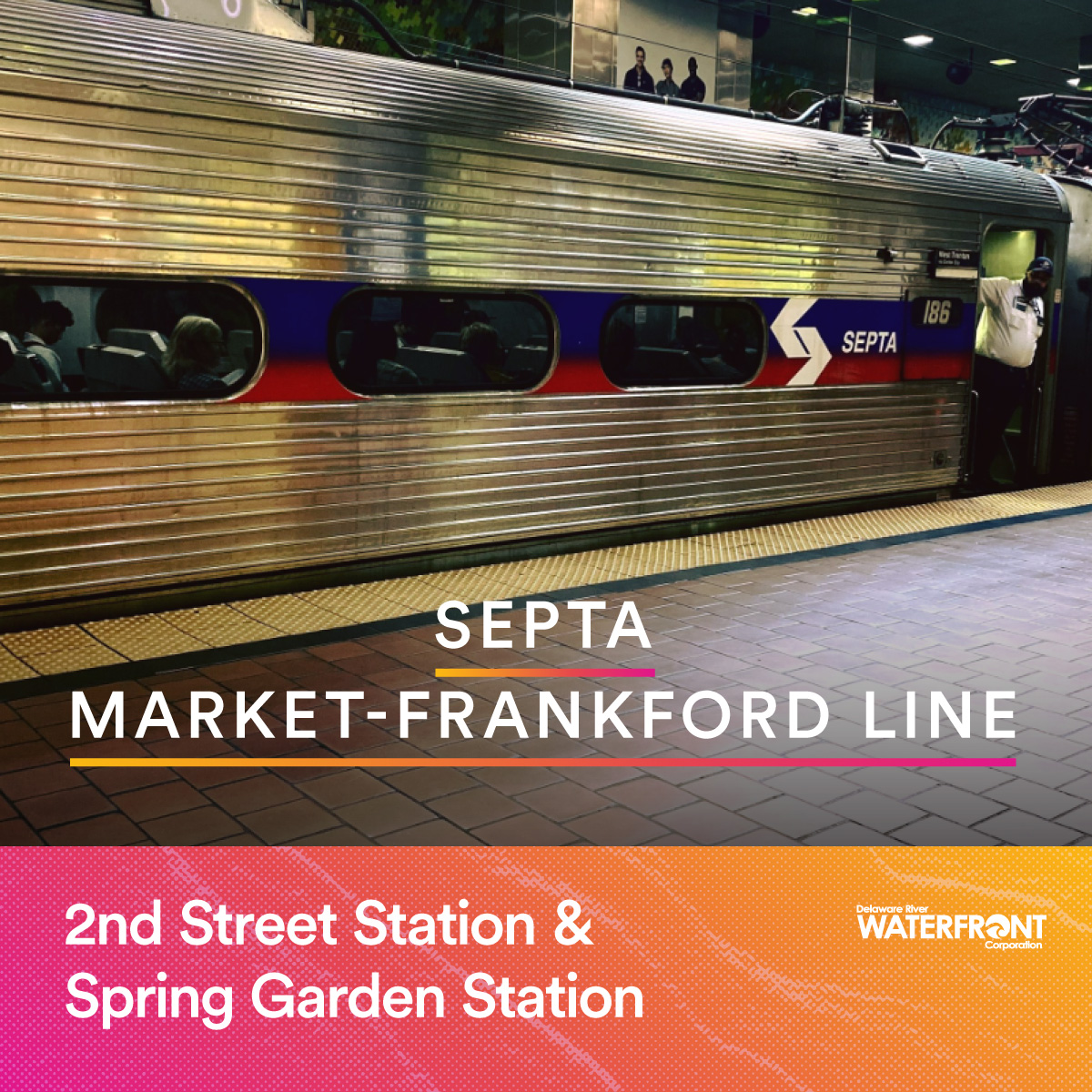 DelRiverWfront's tweet image. Heading to the Waterfront for Independence Day Weekend? Parking is limited, so plan ahead! We recommend riding @SEPTAPHILLY to your favorite spots along the Delaware River Waterfront.

bit.ly/3WQr3BR

#MyPhillyWaterfront #MakeSummerYours #ThingsToDo #KBYG