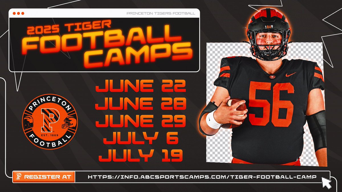 Jackson Masters (@jmasters1006) on Twitter photo Excited to compete at the <a href="/PrincetonFTBL/">Princeton Football</a> camp tomorrow! Ready to get to work and showcase my skills! <a href="/LASpartansFB/">Lawrence Academy Fball</a> <a href="/ToonMarlon/">Marlon Toon</a> <a href="/Big____Homie/">Big____Homie</a> <a href="/CoachBobSurace/">Bob Surace '90</a> <a href="/SVerbit/">Stephen Verbit</a> Excited to compete at the <a href="/PrincetonFTBL/">Princeton Football</a> camp tomorrow! Ready to get to work and showcase my skills! <a href="/LASpartansFB/">Lawrence Academy Fball</a> <a href="/ToonMarlon/">Marlon Toon</a> <a href="/Big____Homie/">Big____Homie</a> <a href="/CoachBobSurace/">Bob Surace '90</a> <a href="/SVerbit/">Stephen Verbit</a>