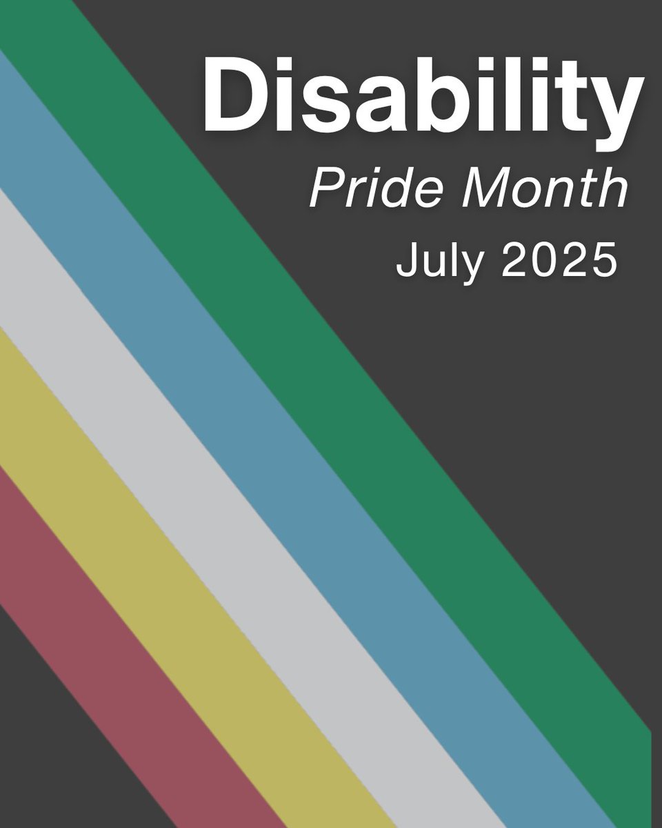 July is #DisabilityPrideMonth! This month is a time for  promoting disability visibility and pushing back against harmful narratives that exclude or discriminate against people with disabilities. People with disabilities deserve spaces in every community.