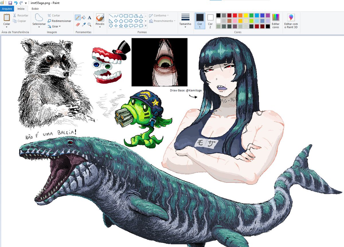 Random drawings made in MS Paint 🎨
#mspaint #paleoart #digitalart #art #mosasaurus