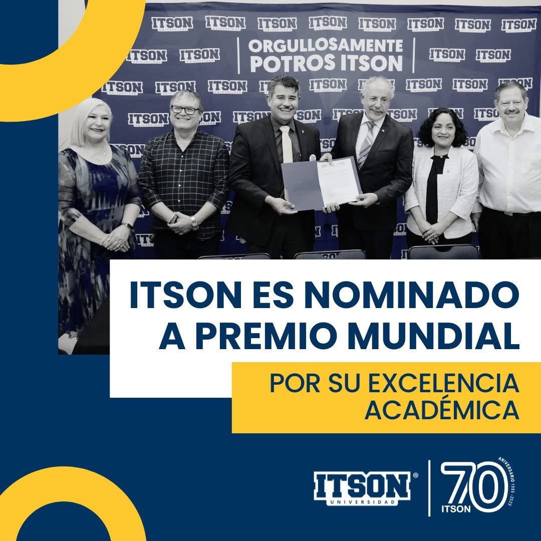 El ITSON ha sido nominado a los Premios Mundiales de la Ciencia, otorgados por el Consejo Mundial de Académicos e Investigadores Universitarios (COMAU), a celebrarse del 10 al 14 de noviembre, en La Habana, Cuba.

Nota completa ➡ go.itson.mx/45LeV9R 

#OrgullosamenteITSON