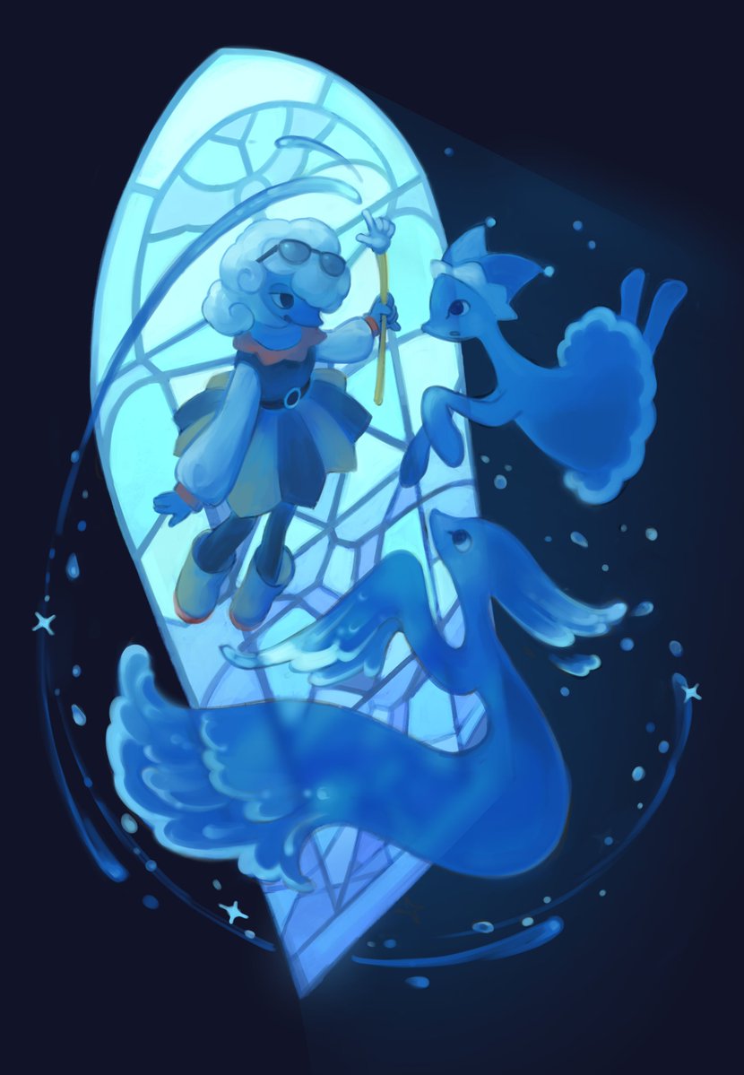 wirovin's tweet image. Water girls~♪ #DELTARUNE