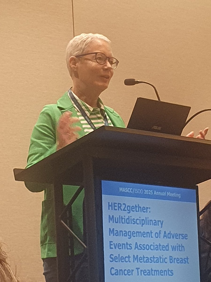 dquin_ng's tweet image. "My tumor is triple negative, but I am triple positive!"
Memorable quotes shared by Eva Schumacher-Wulf (@MammaMiaMagazin) at #mascc25. To her, supportive care has helped with staying positive and being engaged in her fight against #MetastaticBreastCancer #bcsm.