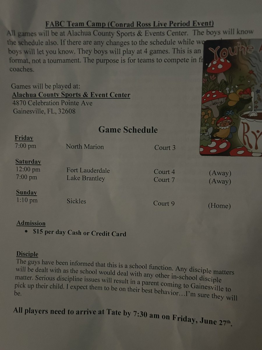 Schedule for gainesville live period