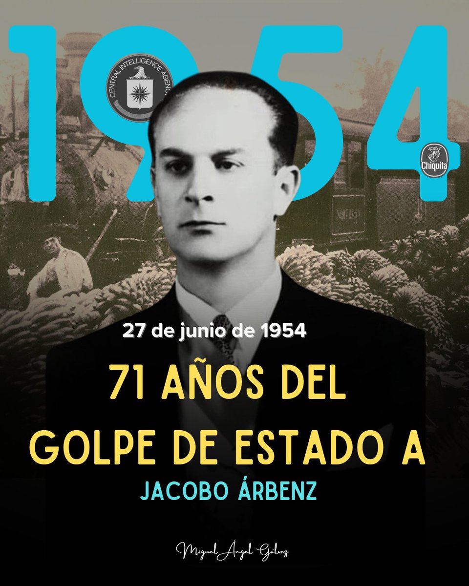 💐A 71 años del derrocamiento de Jacobo Árbenz, lo recordamos a través de su legado, lucha y dignificación para las comunidades de Guatemala.

¡Viva la revolución de octubre!
¡Viva Guatemala!