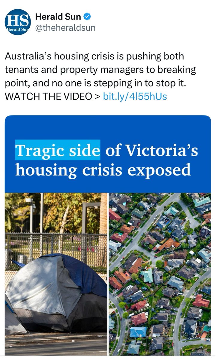 Tomarakh's tweet image. Why am I not surprised? 

Nothing of course to do with Dan’s #covid crimes including psychological damage caused by #lockdowns; unfettered immigration; State Government punishing Landlords by increasing taxes &amp;amp; regulations on them? 

Who pays the price?