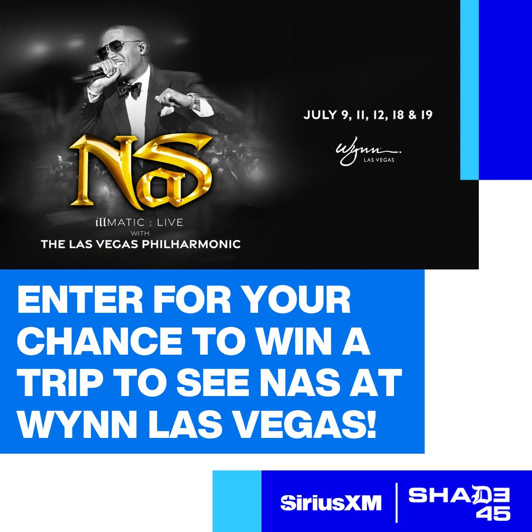SiriusXM NBA Radio (@siriusxmnba) on Twitter photo We're giving YOU the chance to win a trip for two to see Nas at the Encore Theater <a href="/WynnLasVegas/">Wynn Las Vegas</a> with the Las Vegas Philharmonic! PLUS, a pair of tickets to an NBA Summer League game
Visit siriusxm.com/naslasvegas for Official Rules and details. NoPurchNec. US/21+ only. Ends 6/30 We're giving YOU the chance to win a trip for two to see Nas at the Encore Theater <a href="/WynnLasVegas/">Wynn Las Vegas</a> with the Las Vegas Philharmonic! PLUS, a pair of tickets to an NBA Summer League game
Visit siriusxm.com/naslasvegas for Official Rules and details. NoPurchNec. US/21+ only. Ends 6/30