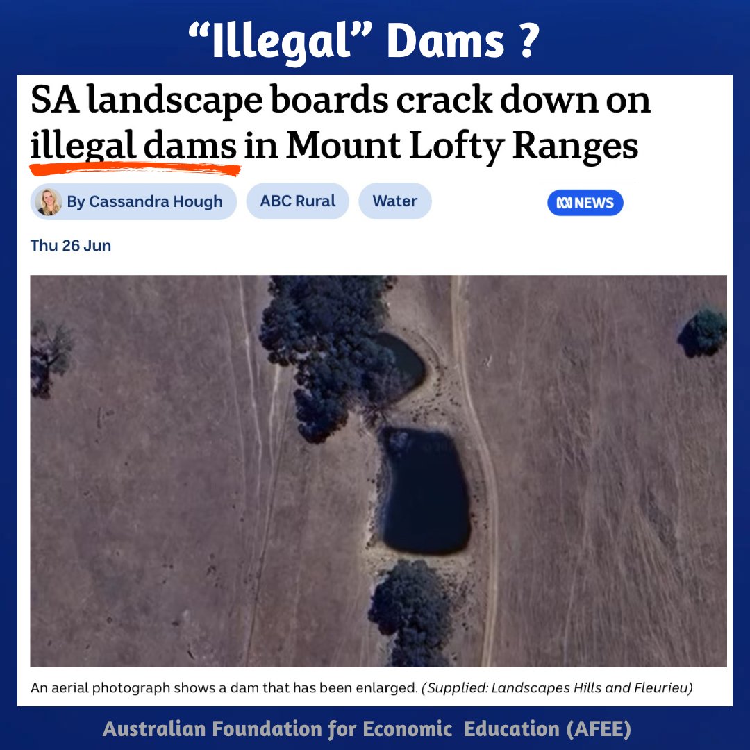 When meddling government bureaucrats, who produce nothing but red tape and are parasitic upon the wealth created by farmers, use aerial surveillance to declare dams 'illegal’ - our nation is broken.

abc.net.au/news/2025-06-2…