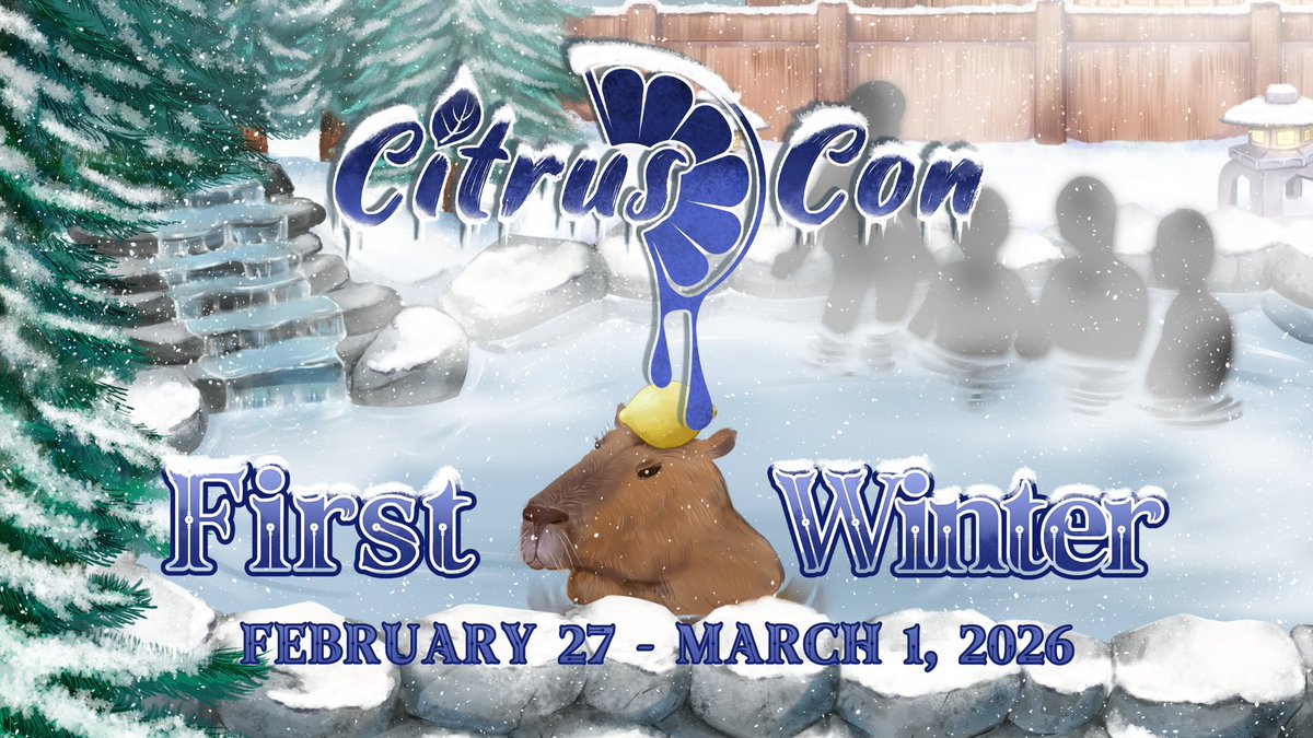 CitrusCon's tweet image. We're gearing up for Citrus Con 2026: First Winter! Conventions have always been a summer staple, but wouldn't it be nice to have something to look forward to in the colder months too? Register here: eventbrite.com/e/citrus-con-2…