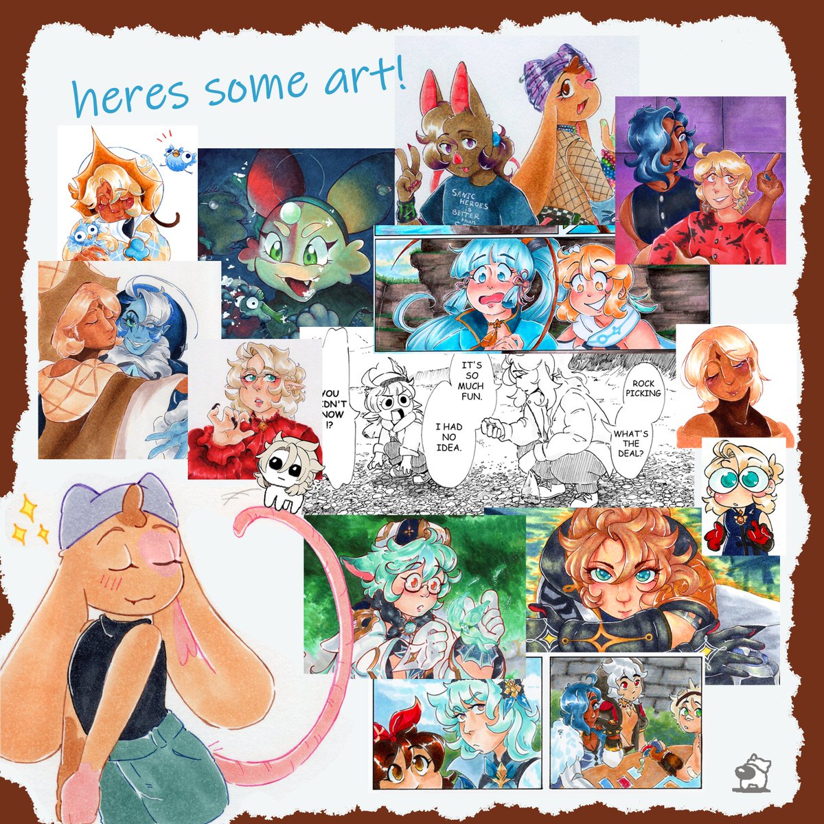 toeto_teto's tweet image. ✦ Hiya, I&apos;m Chrys! 

I like drawing, writing, and having a good time.
You&apos;ll find more in the links below ☆ ～(^▽^人)  

✦ toeto-teto.carrd.co
✦ toetoteto.straw.page 

Thanks for stopping by!