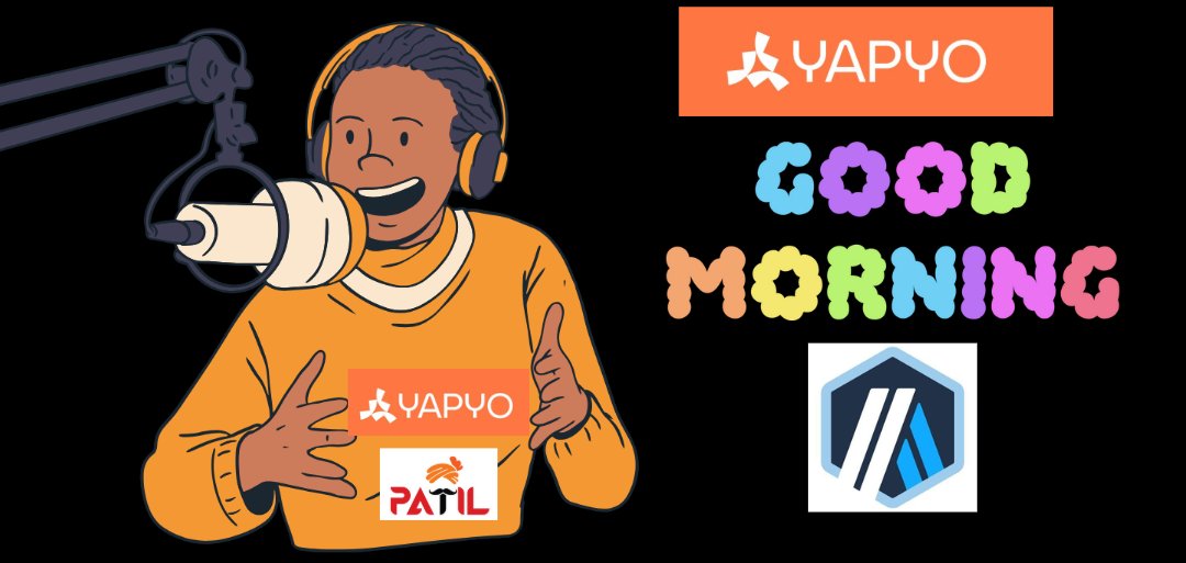 patildoteth's tweet photo. 🎙️ GM from the Yap Station!
Mic check. Mood: bullish.
@Yapyo_arb is live, the leaderboard is heating, and $ARB is vibing 🟠💙Let’s Yap. Let’s win. Let’s build.
#Yapyo #LetsYap #GM #Arbitrum https://t.co/K5lqDuudIj