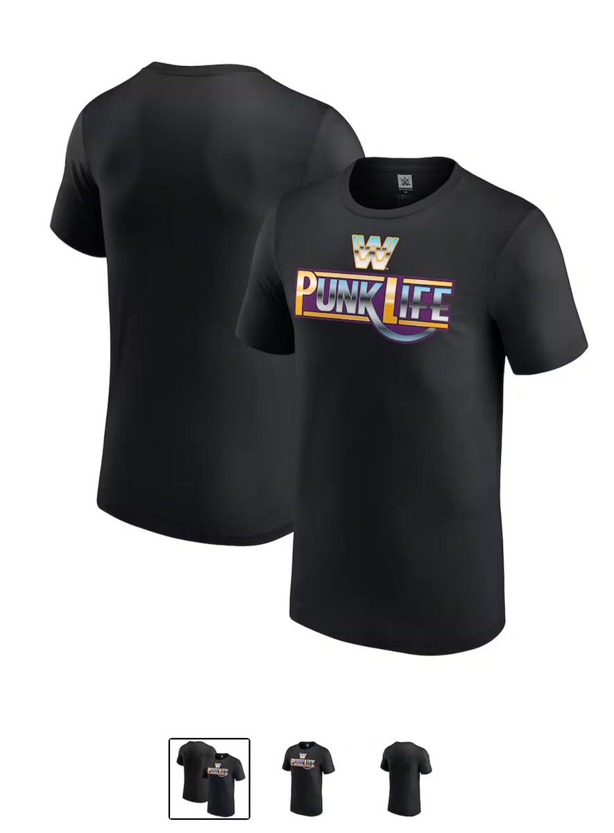 WWE is selling "Punk Life" shirts.