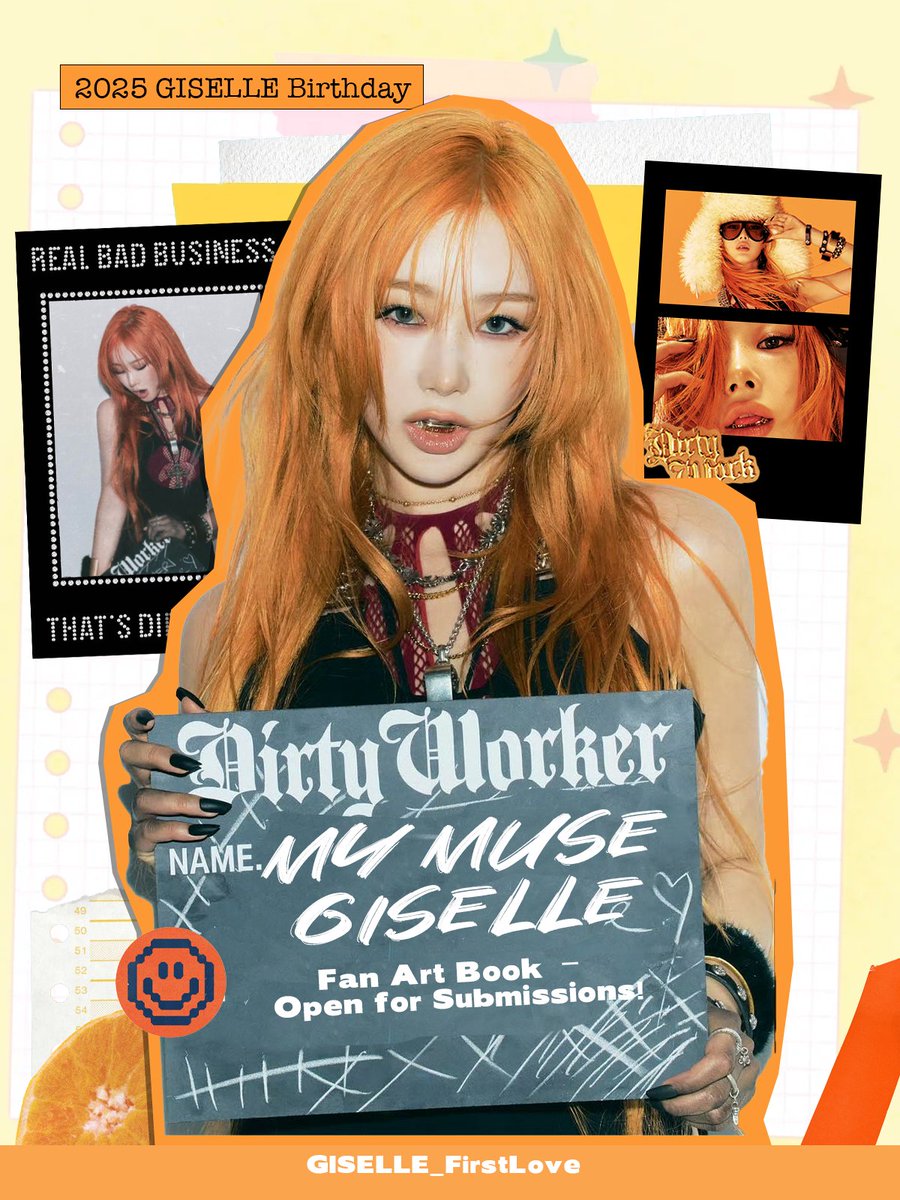 GISELLE_1stLove's tweet image. 🎨《MY MUSE : GISELLE》 Fan Art Book – Open for Submissions!
We’re creating a fan-made art book featuring GISELLE’s 2025 styling,
to be gifted to her as part of her birthday support.
📌 Format: A5 vertical / 300dpi / PNG or JPG
📌 How to submit:
Preferred via DM →
(X)…