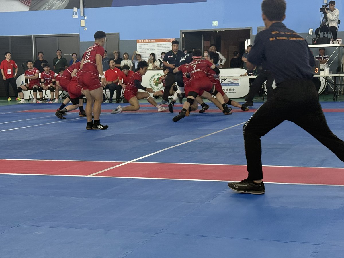 jaka_kabaddi's tweet photo. 第一回男子東アジア選手権開催中！日本初戦は、前回アジア大会銅メダルの台湾に勝利しました！次は午後に韓国戦。頑張ります！ https://t.co/Iv43pwBxlc