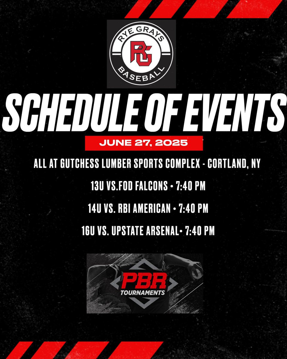 Rye Grays Prep Baseball Report Schedule