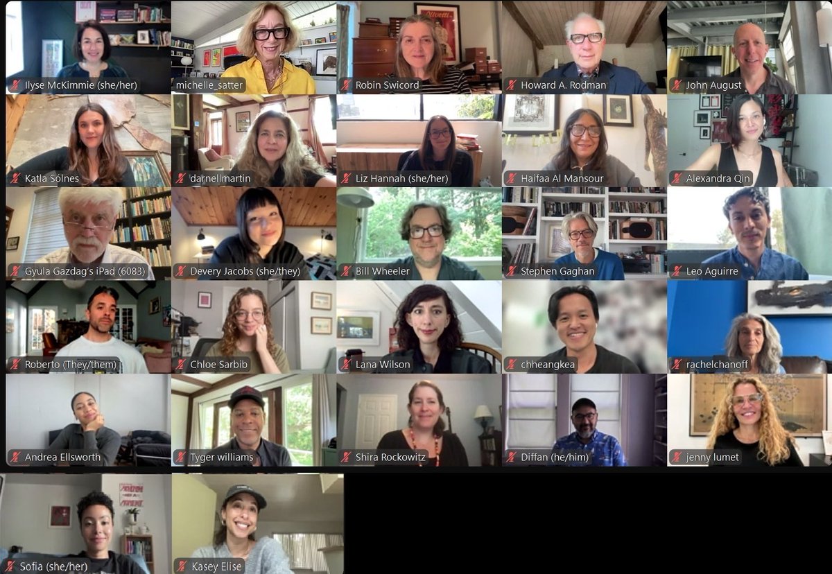 SundanceSatter's tweet image. We just completed our June Screenwriters Lab today and it was a truly meaningful and change making group of Fellows and beyond generous group of Creative Advisors coming together as an exceptional community of visionary artists with essential stories to tell.