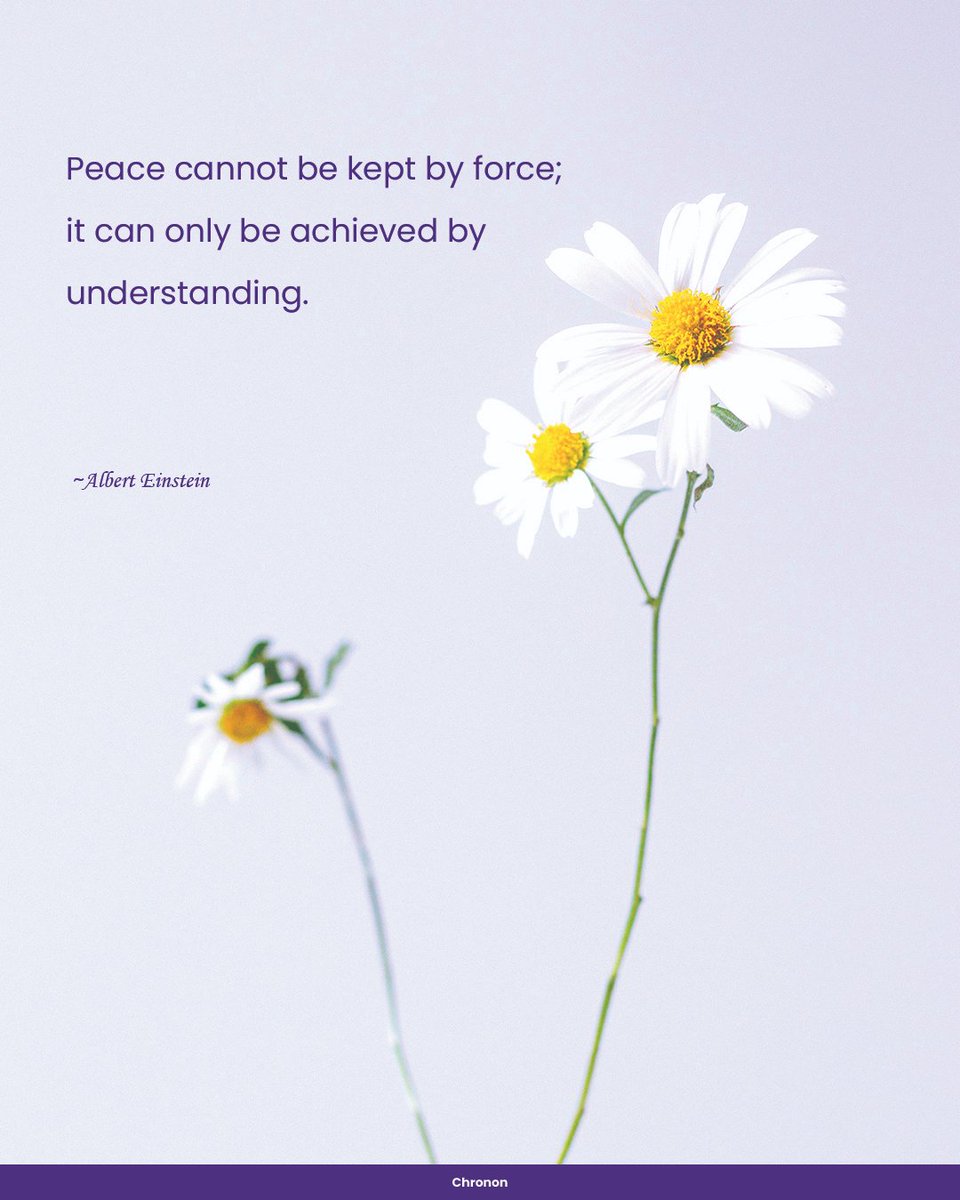 chronon_tweet's tweet image. Einstein&apos;s 1945 warning:
&quot;Peace cannot be kept by force; it can only be achieved by understanding.&quot;

78 years later - still waiting for the world to learn this lesson.

#PeaceThroughKnowledge