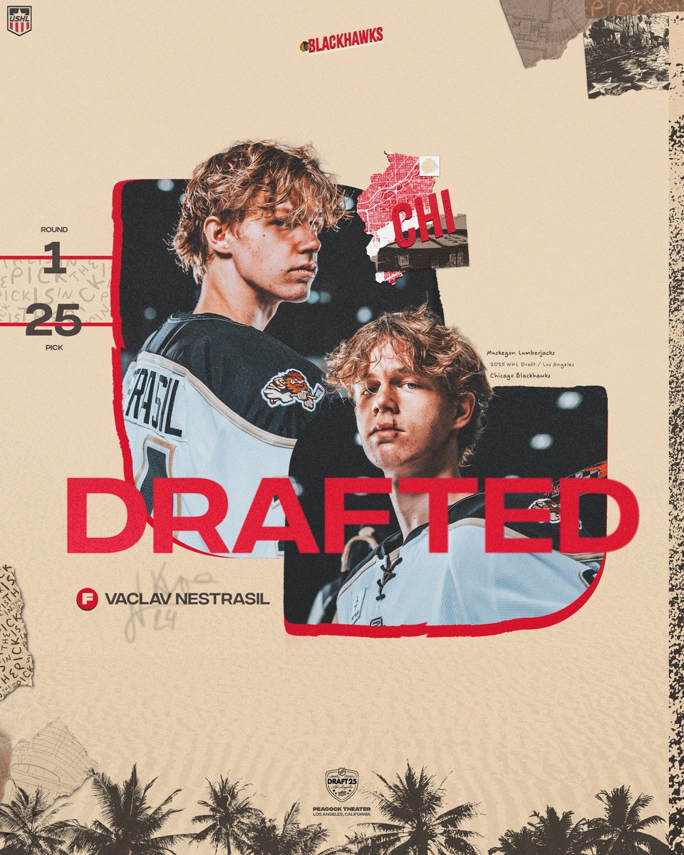 USHL (@ushl) on Twitter photo Vaclav is Windy City bound! 💨🏙️
<a href="/MuskegonJacks/">Muskegon Lumberjacks</a> <a href="/NHLBlackhawks/">Chicago Blackhawks</a>
#2025NHLDraft | #USHL Vaclav is Windy City bound! 💨🏙️
<a href="/MuskegonJacks/">Muskegon Lumberjacks</a> <a href="/NHLBlackhawks/">Chicago Blackhawks</a>
#2025NHLDraft | #USHL
