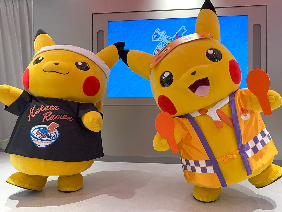 フクオカのピカチュウ② 🌟ポケモンセンターフクオカ🌟 ピカチュウ2匹の可愛さの破壊力に疲れ