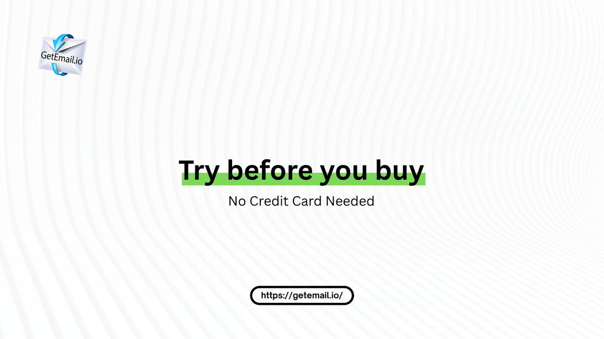 getemail_io's tweet photo. https://t.co/8VBSyXcIaO - Not ready to upgrade yet?

No worries - start with free credits and test it yourself.

#FreeTools #LeadGen #Getemailio #FindEmail https://t.co/4HF4COv9T2