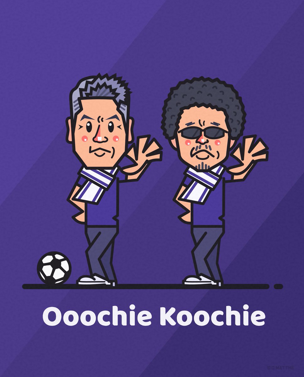 わしら紫の戦士じゃけ。

Three Arrows!!!

#奥田民生 #吉川晃司 #OoochieKoochie 
#sanfrecce #イラスト 💜⚽️