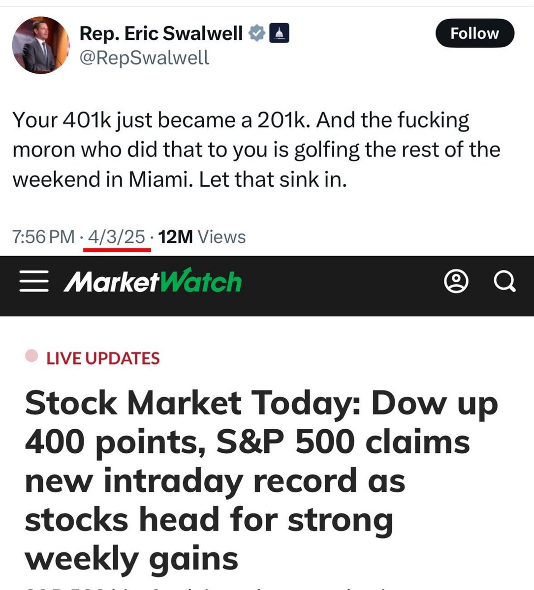 .<a href="/RepSwalwell/">Rep. Eric Swalwell</a> any update you want to make on this post?